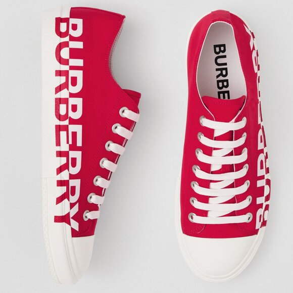 Logo-print low-top sneakers - Picture 1 of 11